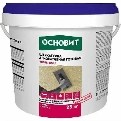 ЭКСТЕРВЭЛЛ ОSl штукатурка декоративная силиконовая шуба супербелая
